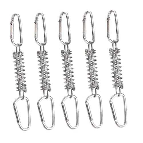 GOOHOCHY Camping Zeltspanner Stahl mit Federhaken und D Ringen Windfeste Zugfeder Schnalle für Outdoor Zeltabspannseile Robust und Elastisch für Verschiedene Zelte Geeignet GOOHOCHY Camping Zeltspanner Stahl mit Federhaken und D Ringen Windfeste Zugfeder Schnalle für Outdoor Zeltabspannseile Robust und Elastisch für Verschiedene Zelte Geeignet von GOOHOCHY