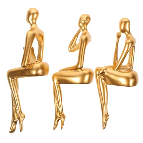 GOOHOCHY 3Stücke Teiliges Abstrakte Statue aus Resin Dekofigur für Wohnzimmer Schlafzimmer und Büro Moderne Kunst für Bücherregal und Schreibtisch GOOHOCHY 3Stücke Teiliges Abstrakte Statue aus Resin Dekofigur für Wohnzimmer Schlafzimmer und Büro Moderne Kunst für Bücherregal und Schreibtisch von GOOHOCHY