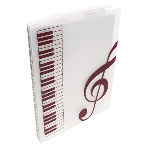 GOOHOCHY Dokumentenordner Transparent mit Seiten Multifunktionaler Ordner für Büro und Schule zum Organisieren von Musiknoten und Papieren Leichte und Praktische Aufbewahrungslösung von GOOHOCHY