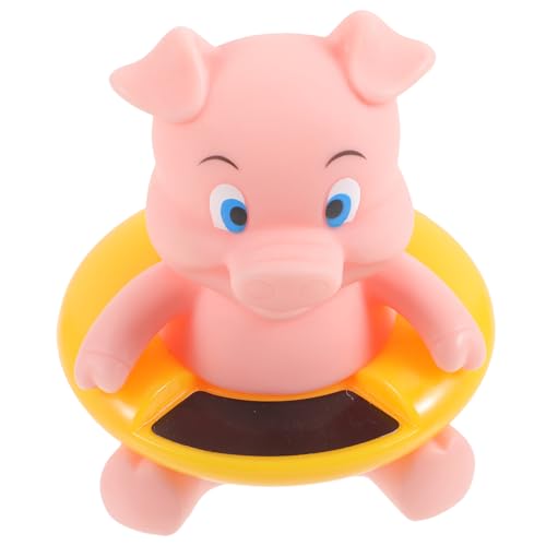 GOOHOCHY Elektronisches Badethermometer Cartoon Schwein Schwimmend für Badewanne Pool Spa Sicheres Multifunktionales Wassertemperaturmessgerät für Kleinkinder und Junge Mädchen von GOOHOCHY
