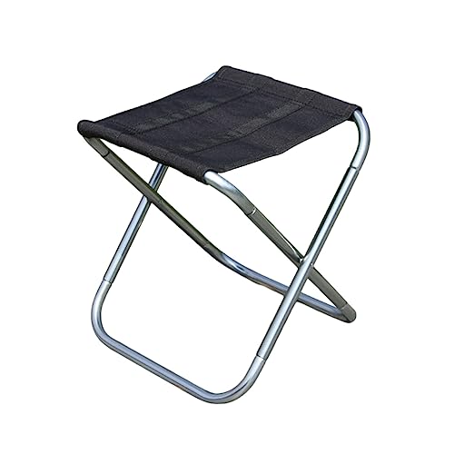 GOOHOCHY Faltbarer Campingstuhl für Ultraleichter Tragbarer Klapphocker für Angeln Reisen BBQ und Strandaktivitäten Schwarz Silber GOOHOCHY Faltbarer Campingstuhl für Ultraleichter Tragbarer Klapphocker für Angeln Reisen BBQ und Strandaktivitäten Schwarz Silber von GOOHOCHY