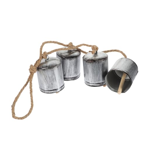 GOOHOCHY Hängende Kuhglocke aus Metall im Vintage Stil Langlebige Deko für Garten Bauernhaus und Rustikale Innenräume für DIY Projekte und Festliche Anlässe von GOOHOCHY