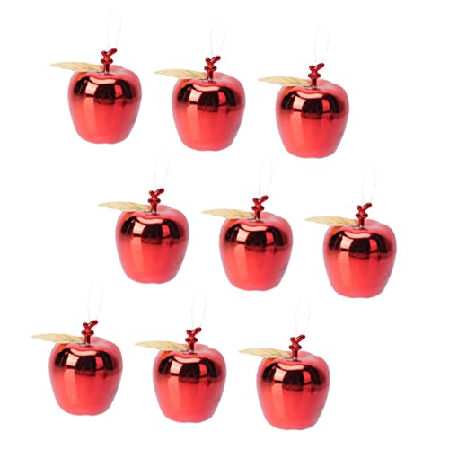 GOOHOCHY 18stücke Teiliges Weihnachtsbaum Ornament Dekorative Apfel-hängedekorationen Für Festliche Anlässe Für Innen Und Außendekoration Rote Pendants Für Weihnachtsbaum Fenster Und von GOOHOCHY