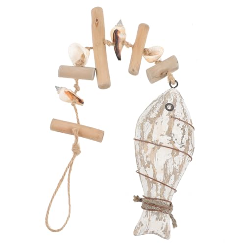 GOOHOCHY Hängende Wandfischdekoration aus Hochwertigem Holz Rustikales Nautisches Ornament für Schlafzimmer Restaurant und Fischereithemen Partys Leicht zu Installieren und Langlebig GOOHOCHY Hängende Wandfischdekoration aus Hochwertigem Holz Rustikales Nautisches Ornament für Schlafzimmer Restaurant und Fischereithemen Partys Leicht zu Installieren und Langlebig von GOOHOCHY