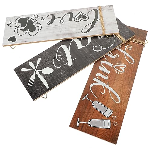 GOOHOCHY Küchen Wanddekor Holzschild Rustikale Hängende Holztafel Für Restaurant Küche Und Zuhause Dekorativer Hingucker Für Ihr Interieur Langlebiges Und Stilvolles Design von GOOHOCHY