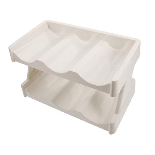 GOOHOCHY Küchen Organizer für Tassen Zwei Lagiger Halter für Trinkbecher Wasserflaschen und Thermobecher Design Elfenbeinweiß für Aufbewahrung im Küchenschrank GOOHOCHY Küchen Organizer für Tassen Zwei Lagiger Halter für Trinkbecher Wasserflaschen und Thermobecher Design Elfenbeinweiß für Aufbewahrung im Küchenschrank von GOOHOCHY