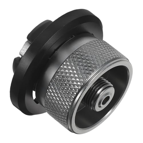 GOOHOCHY Leichter Gas Tank Adapter für Campingkocher Kompakter Robuster Outdoor Gaskartuschen aus Aluminiumlegierung Stabile Verbindung Verbesserte Effizienz für Wandern und Camping von GOOHOCHY