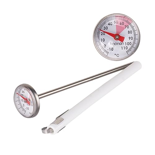 GOOHOCHY Milchpulver Thermometer für Flaschen Tragbares Wasserthermometer mit Klarem Display Langlebig Leicht Einfach Ablesbar Geeignet für Milch und Flüssigkeitstemperaturmessung zu Hause von GOOHOCHY