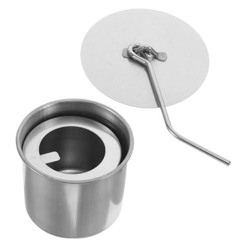 GOOHOCHY Mini Tischkamin mit Löschdeckel Feuerstelle für und Außen Bioethanol Kompatibel Vielseitig Einsetzbar Schwarzes Metalldesign von GOOHOCHY