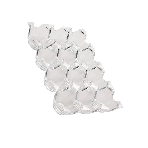 GOOHOCHY Praktische Eierbox aus mit Fächern Transparente Aufbewahrungsbox für Kühlschrank Kollisions Design für Eierlagerung Küche und Gefrierfach von GOOHOCHY