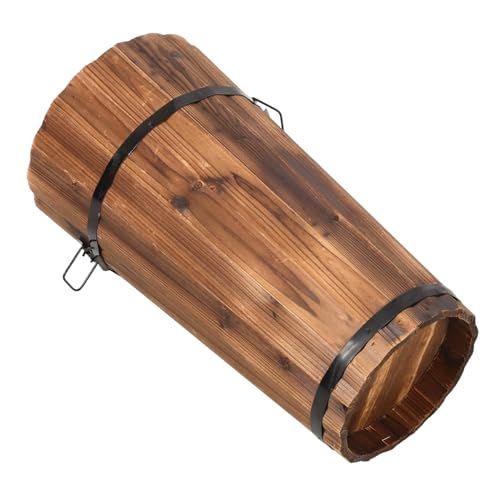 GOOHOCHY Holz Regenschirm Eimer Organizer Stabiler Schirmständer Für Eingangsbereich Langlebig Und Praktisch Für Aufbewahrung Von Regenschirmen Gehstöcken Und Magazinen Für Zuhause Und Außenbereich von GOOHOCHY