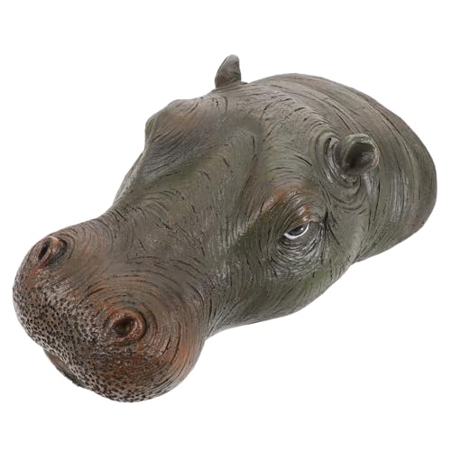 GOOHOCHY Schwimmende Tier-Statue Aus Kunstharz Tierkopf-Dekoration Für Teich Und Garten Witterungsbeständige Figur Für Aquarien Und Teiche von GOOHOCHY