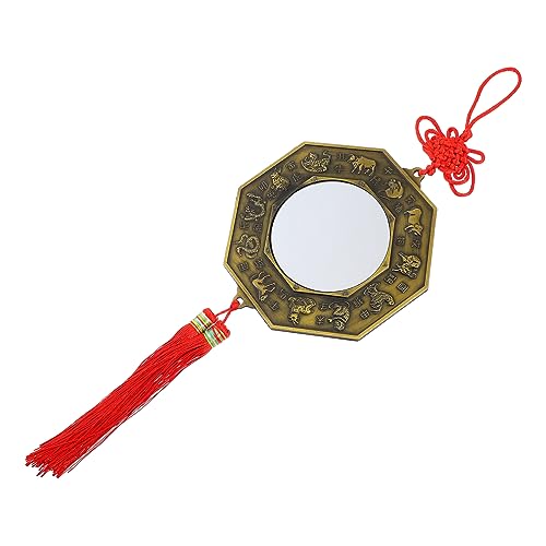 GOOHOCHY Feng Shui Yin Bagua Spiegel Hochwertiger Legierung Quadratischer Schutzanhänger Dekoration Abwehr Von Einflüssen Im Zuhause von GOOHOCHY