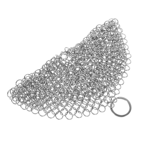 GOOHOCHY Topfreiniger Gusseisen Pfannen Schrubber Multifunktionale Küchenbürste für Grill Töpfe und Pfannen Lebensmittelechter Schnelles und Sicheres Reinigen von GOOHOCHY