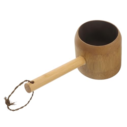 GOOHOCHY Wasserlöffel für Dusche Bad Natürlicher Vielseitiger Schöpflöffel mit Hängeschnur zum Ausspülen von Haaren für Sauna Gartenarbeit GOOHOCHY Wasserlöffel für Dusche Bad Natürlicher Vielseitiger Schöpflöffel mit Hängeschnur zum Ausspülen von Haaren für Sauna Gartenarbeit von GOOHOCHY