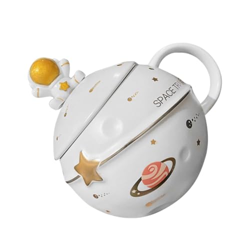 GOOHOCHY Weltraumastronauten-tasse Cartoon-keramik Trinkbecher Wasserbecher Astronautentasse Keramik-wasserbecher von GOOHOCHY