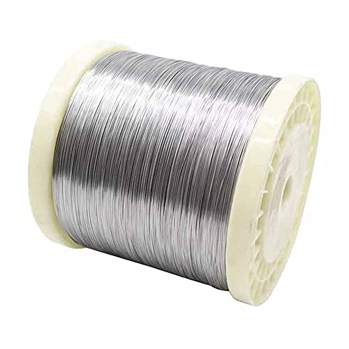 GOONSDS Edelstahl Bindedraht 304 Modellierdraht für Industrie und Labor, Länge 100 Meter,Hard Wire Length 100m,0.2mm von GOONSDS