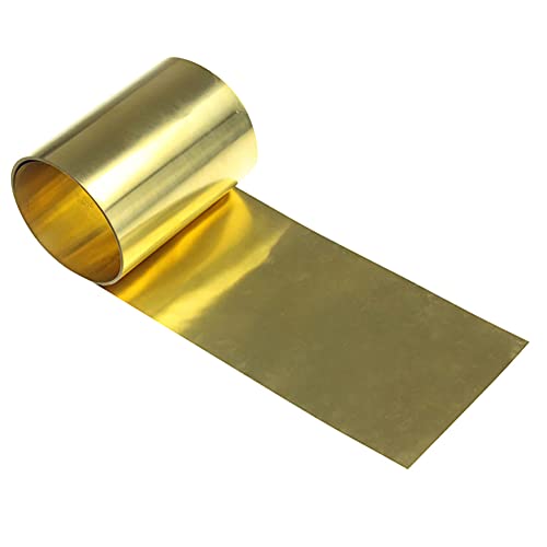 GOONSDS H62 Messingblech Dünne Folienplatte Schimpfer Für Metallbearbeitung Lang 1000Mm / 39.9Inch,0.7mm*200mm von GOONSDS