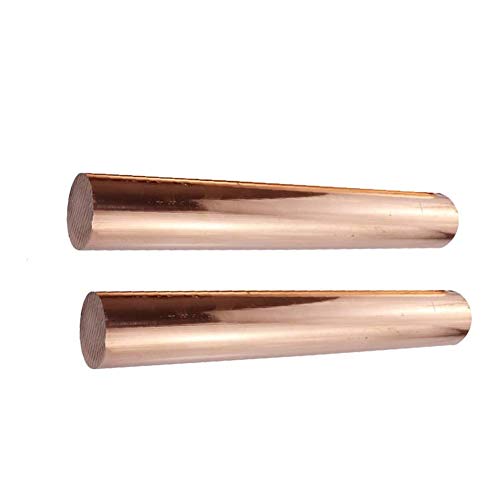 GOONSDS Reines Kupfer Rod 2 Stück - Cu-Stab für Schweißen Löten Reparatur Metallbearbeitung, Länge 500mm,Diameter 4mm von GOONSDS