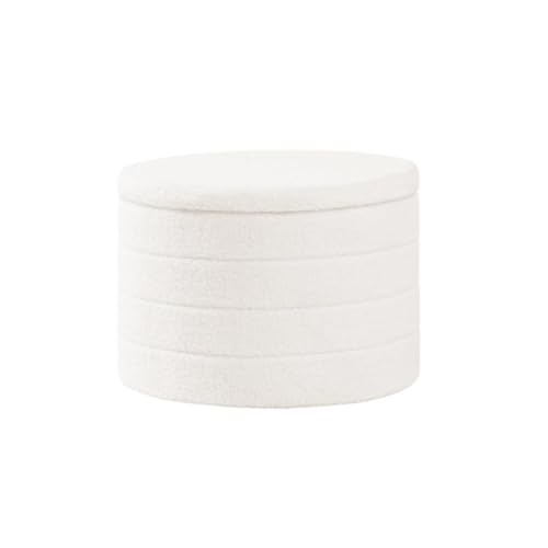 Fußhocker, Sofa Hocker Fußhocker, Getuftet, Rund, Mit Stauraum, Bezug, Stauraumdeckel, Gepolsterter Sitz Wechselschuhhocker Fußhocker, Sofa Hocker Fußhocker, Getuftet, Rund, Mit Stauraum, Bezug, Stauraumdeckel, Gepolsterter Sitz Wechselschuhhocker von GOOPEEG