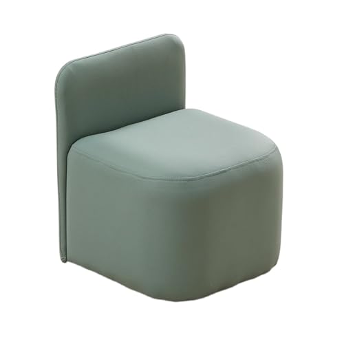 Fußhocker, Sofa Hocker Fußhocker Mit Tragbaren Griffen, Rückenlehne for Sitzen, Fußstütze Wechselschuhhocker(Blue) von GOOPEEG