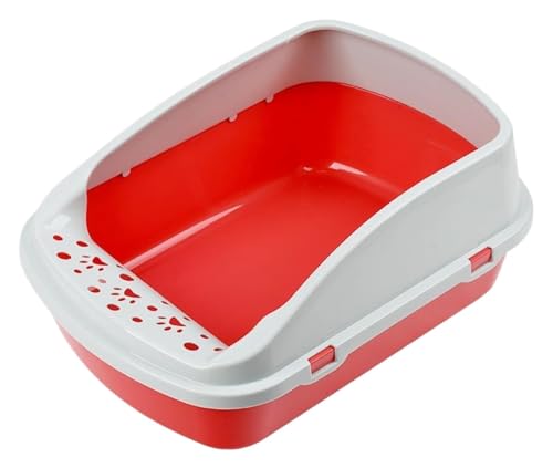 GOOPEEG Cat Litter Box Katzentoilette, Heimtierbedarf, Kätzchen, Offene Töpfchenpfanne, Halbgeschlossener Katzensandkasten, Offenes Katzenklo Katzenklo GOOPEEG Cat Litter Box Katzentoilette, Heimtierbedarf, Kätzchen, Offene Töpfchenpfanne, Halbgeschlossener Katzensandkasten, Offenes Katzenklo Katzenklo von GOOPEEG