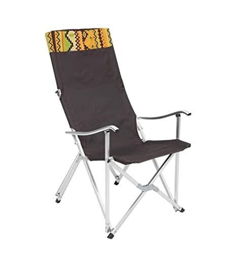 GOOPEEG Chaise de Plage Pliable Campingstuhl Robuster Klapp-Rasenstuhl Aus Stahl Mit Harten Armen Und Getränkehalter Für Das Angeln Im Freien Chaise de Plage Pliable(B) von GOOPEEG