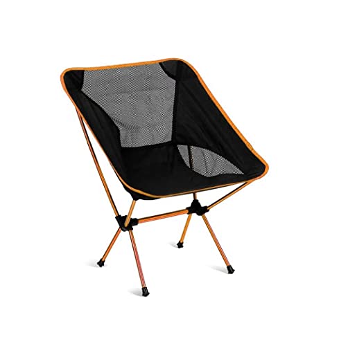 GOOPEEG Chaise de Plage Pliable Tragbarer Campingstuhl Outdoor Leichter Aluminium Moon Chair Freizeit Angelstuhl Klapphocker Chaise de Plage Pliable(D) von GOOPEEG