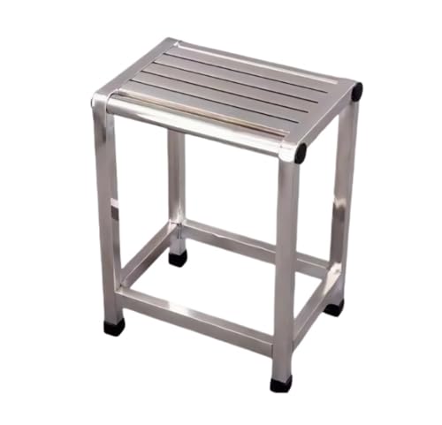 GOOPEEG Fußhocker, Sofa Hocker Edelstahl Fußhocker Schuhwechselhocker for Nachttischwohnung Wechselschuhhocker(45cm) von GOOPEEG