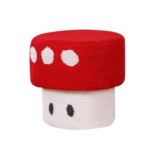 GOOPEEG Fußhocker, Sofa Hocker Fußhocker In Pilzform, Weiche, Bequeme Plüschoberfläche Wechselschuhhocker von GOOPEEG