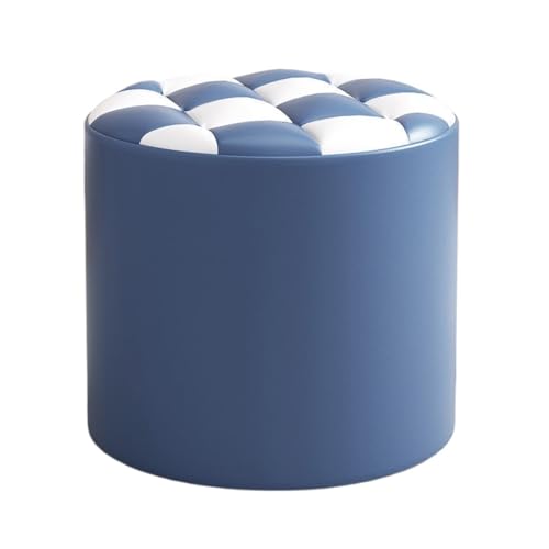 GOOPEEG Fußhocker, Sofa Hocker Moderner Minimalistischer Niedriger Fußhocker, Gepolsterter Sitz for Das Wohnen Zu Hause Wechselschuhhocker(Blue,31x28cm) von GOOPEEG