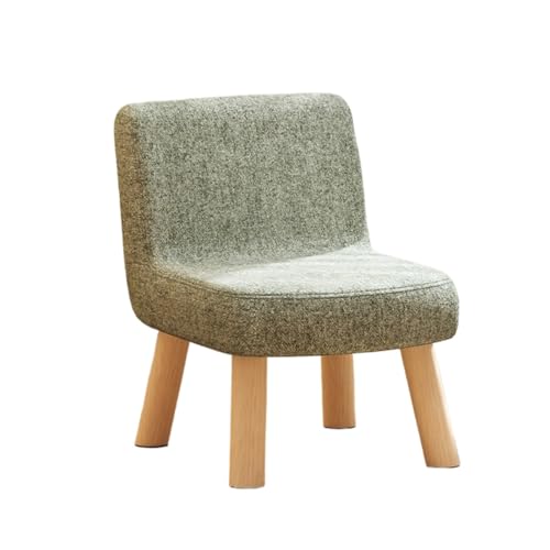 GOOPEEG Fußhocker, Sofa Hocker Multifunktionaler Fußhocker Mit Weichen Kissen-Holzbeinen for Zuhause Wechselschuhhocker(Grün) von GOOPEEG