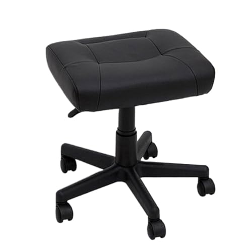 GOOPEEG Fußhocker, Sofa Hocker Rollbarer Fußhocker, 360° Drehbar, Höhenverstellbar, PU-Leder Wechselschuhhocker GOOPEEG Fußhocker, Sofa Hocker Rollbarer Fußhocker, 360° Drehbar, Höhenverstellbar, PU-Leder Wechselschuhhocker von GOOPEEG