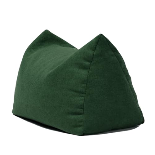 GOOPEEG Fußhocker, Sofa Hocker Tragbarer Fußhocker In Katzenohrform, Gefüllt Mit EPP-Partikeln Wechselschuhhocker(Grün) von GOOPEEG