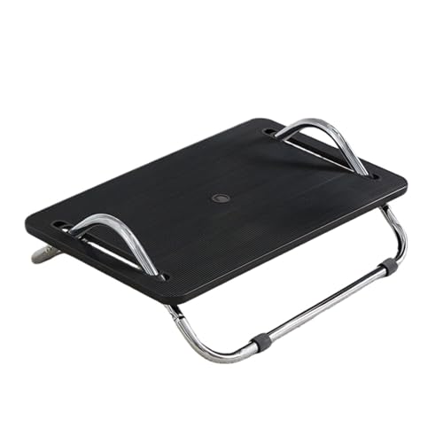 GOOPEEG Fußhocker, Sofa Hocker Verstellbarer Fußhocker Unter Dem Schreibtisch, Fußstütze Lindert Beinermüdung Wechselschuhhocker(Black) von GOOPEEG