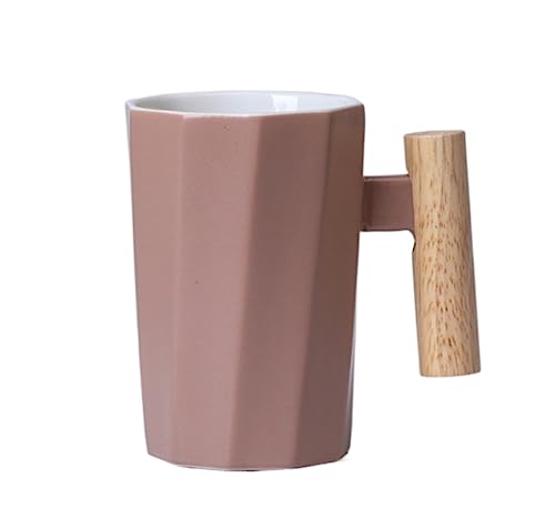 GOOPEEG Mokkatassen, Tassen 350ML Keramiktasse Personalisierte Kreative Tasse Teetasse Büro Trinkbecher Haushalt Paar Espresso Cup(D) von GOOPEEG