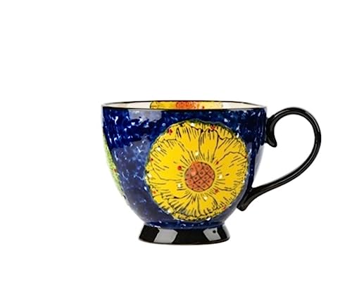 GOOPEEG Mokkatassen, Tassen Hochwertige Keramiktasse 510 Ml Trinkbecher Mit Großer Kapazität Haushaltsbecher Bürokaffeetasse Kaffeetassen Espresso Cup(C) von GOOPEEG