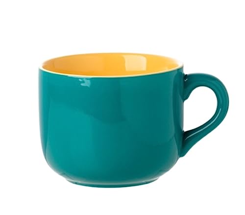 GOOPEEG Mokkatassen, Tassen Keramik Trinkbecher Haushaltsbecher Große Kapazität Mädchen Milch Haferflocken Frühstückstasse Kaffeetasse Espresso Cup(A) von GOOPEEG