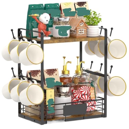 GOOPEEG Tassenhalter Stand,Küchenregal Kaffeebecher-Getränkehalter, Ständer, Bar, Station, Organizer, Arbeitsplatte Moderne Die Küche von GOOPEEG