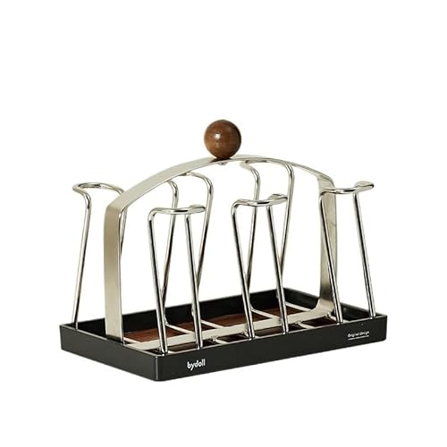 GOOPEEG Tassenhalter Stand,Küchenregal Retro Home Desktop Upside-down Drain Cup Rack Lagerregal Moderne Die Küche von GOOPEEG