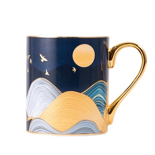 Mokkatassen, Tassen Home Keramik Kaffeetasse Kreative Persönlichkeit Muster Tasse Gutes Geschenk Für Freunde Von Frühstücksmilch Espresso Cup von GOOPEEG