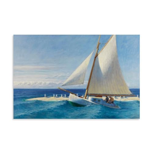 GOORAL Edward Hopper Malerwerk Segelboot, Poster, Wandkunst, Rollbild, Leinwandbild, Wohnzimmer-Dekoration, Zuhause, 20 x 30 cm GOORAL Edward Hopper Malerwerk Segelboot, Poster, Wandkunst, Rollbild, Leinwandbild, Wohnzimmer-Dekoration, Zuhause, 20 x 30 cm von GOORAL