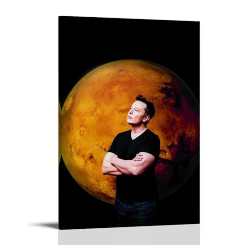 GOORAL Elon Musk Login Space Poster Kunst Leinwand Gemälde Dekor Wanddruck Foto Zuhause Moderne Dekorationen 30 x 45 cm von GOORAL