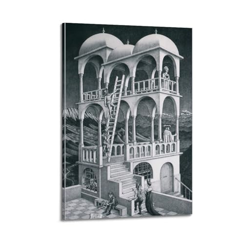 GOORAL M. C. Escher Malerwerk Belvedere》Poster, Wandkunst, Schlafzimmerdrucke, Heimdekoration, hängendes Bild, Leinwandbild, Gemälde, 20 x 30 cm GOORAL M. C. Escher Malerwerk Belvedere》Poster, Wandkunst, Schlafzimmerdrucke, Heimdekoration, hängendes Bild, Leinwandbild, Gemälde, 20 x 30 cm von GOORAL