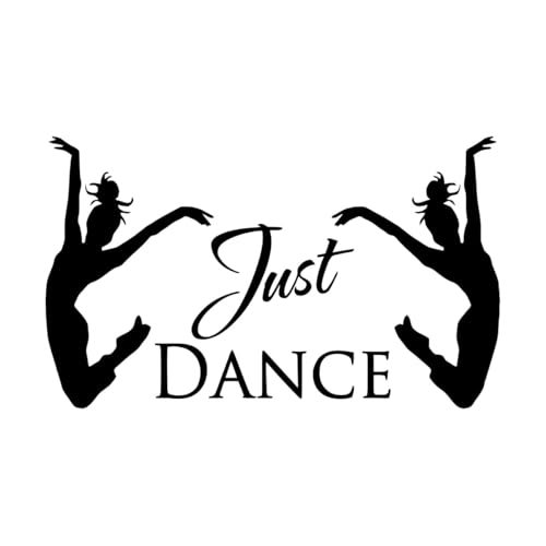Balletttänzer Just Dance Einführung Tanzstudio Wandaufkleber 45x75.1cm Fallt nicht ab Schwarz von GOOZAN