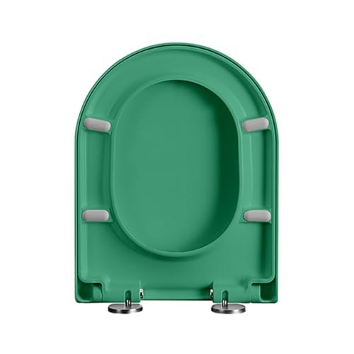 toilettensitz d form Color D-Shape Top-Fixing Quick-Release Sturdy UF, 360 x 460 mm, Grau(Green) von GOOZHI