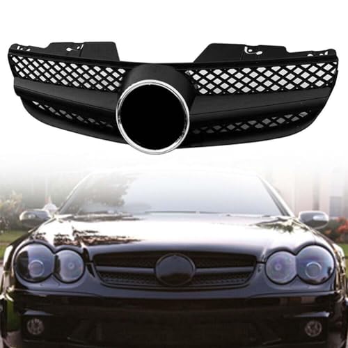 GOPC Auto-Kühlergrill,kompatibel mit Mercedes- Benz R230 SL Class 2007-2009 SL500 SL550 SL600 AMG,Nierenbrücke Sport Kühlergrill von GOPC