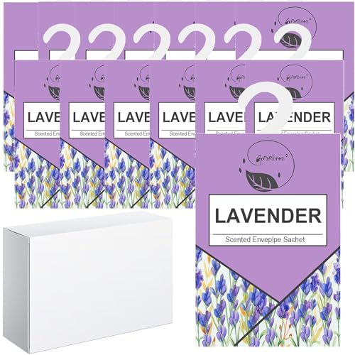 14pc Duftbeutel Kleiderschrank Duft Hanging Beutel, Wäscheduft Schrank Duftsäckchen Kleiderschrank Dufterfrischer, Schrankdeo Natürlichen Geruch Sachet, Duftsachet, Schrankduft Frische (14Lavendel) von GOPERFUMME