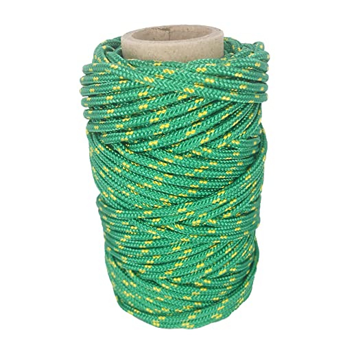 Bunte Seile Nylon 3MM. Rope Paracord Schnüre, Outdoor, Garten und Heimwerker. 25M. Grün mit Gelb. von GOPEU