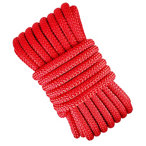 12mm Hochfestes Polyesterseil. 10M. Rot von GOPEU